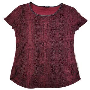 *Price drop!* Red Snakeskin Print Top